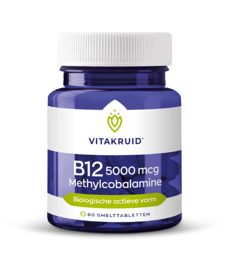 B12 5000 mcg Methylcobalamine 60 smelttabletten